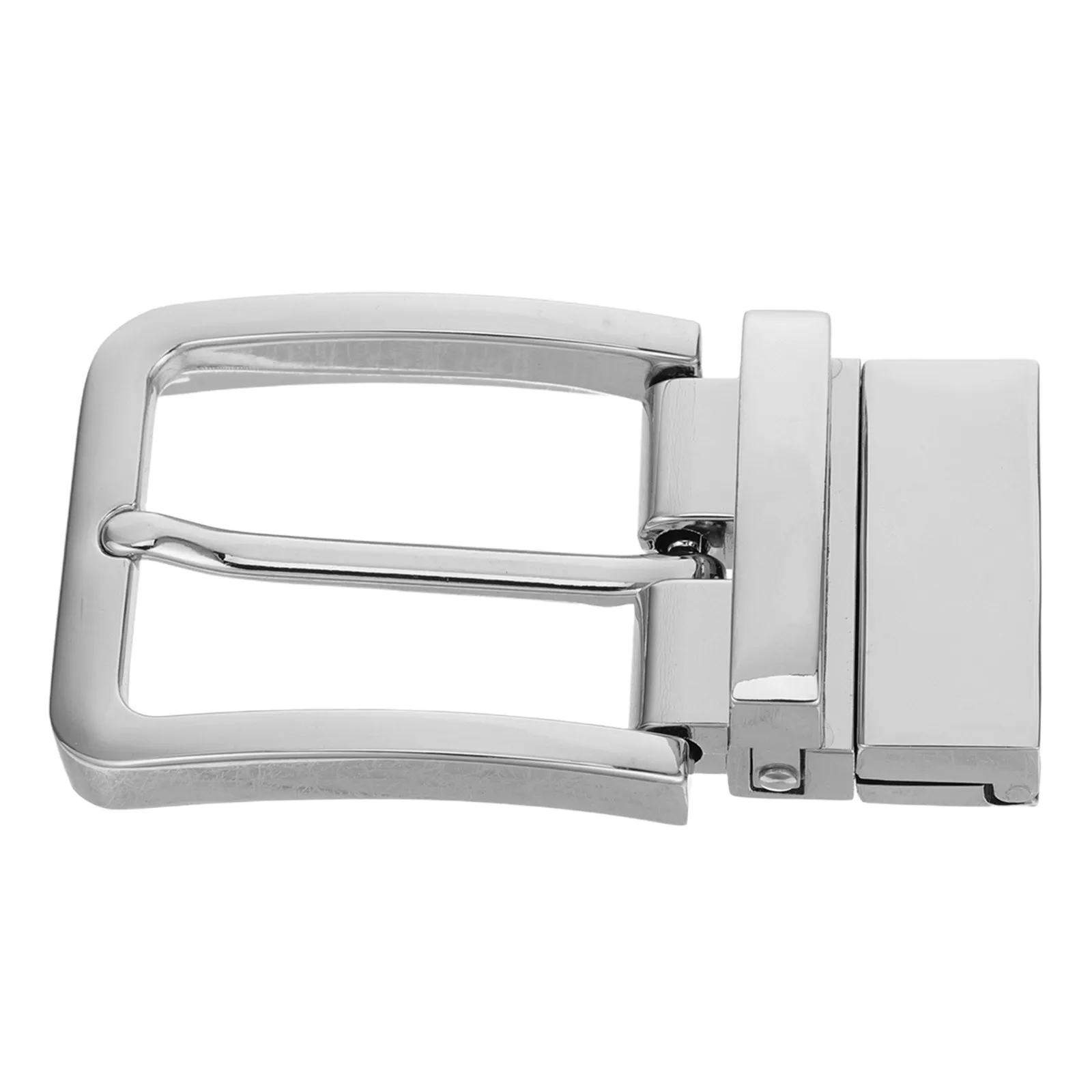 

Реверсивная пряжка для ремня из цинкового сплава, замена для мужских джинсовых ремней, 3,3 см, с одним креплением, металлическая застежка для пояса, повседневная