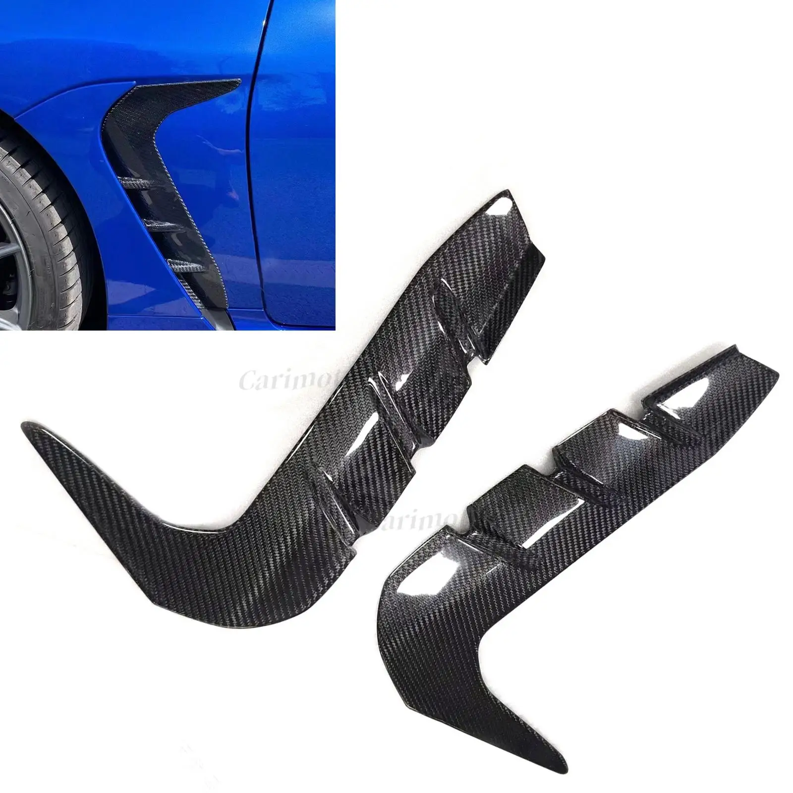 

For Subaru BRZ/Toyota GR86 Real Carbon Fiber Side Fender Vent Garnish Trim 2022-2024