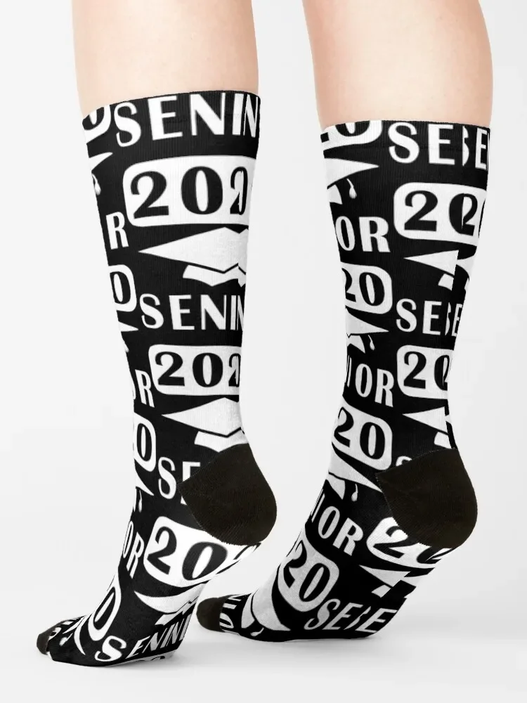 Senior 2020 design gift idea for Students Graduation Socks FASHION Christmas basketball Socks Female Men's