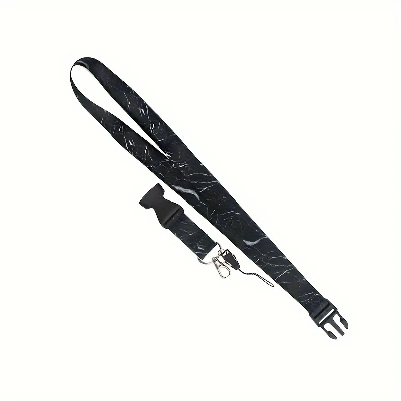 Handy-Lanyard, modisch, schwarze Marmor-Schnalle, Umhängeband, Schlüsselanhänger, Lehrer-Lanyard für Ausweishalter, Schlüssel, Schlüsselanhänger, Geschenk – Detail 4