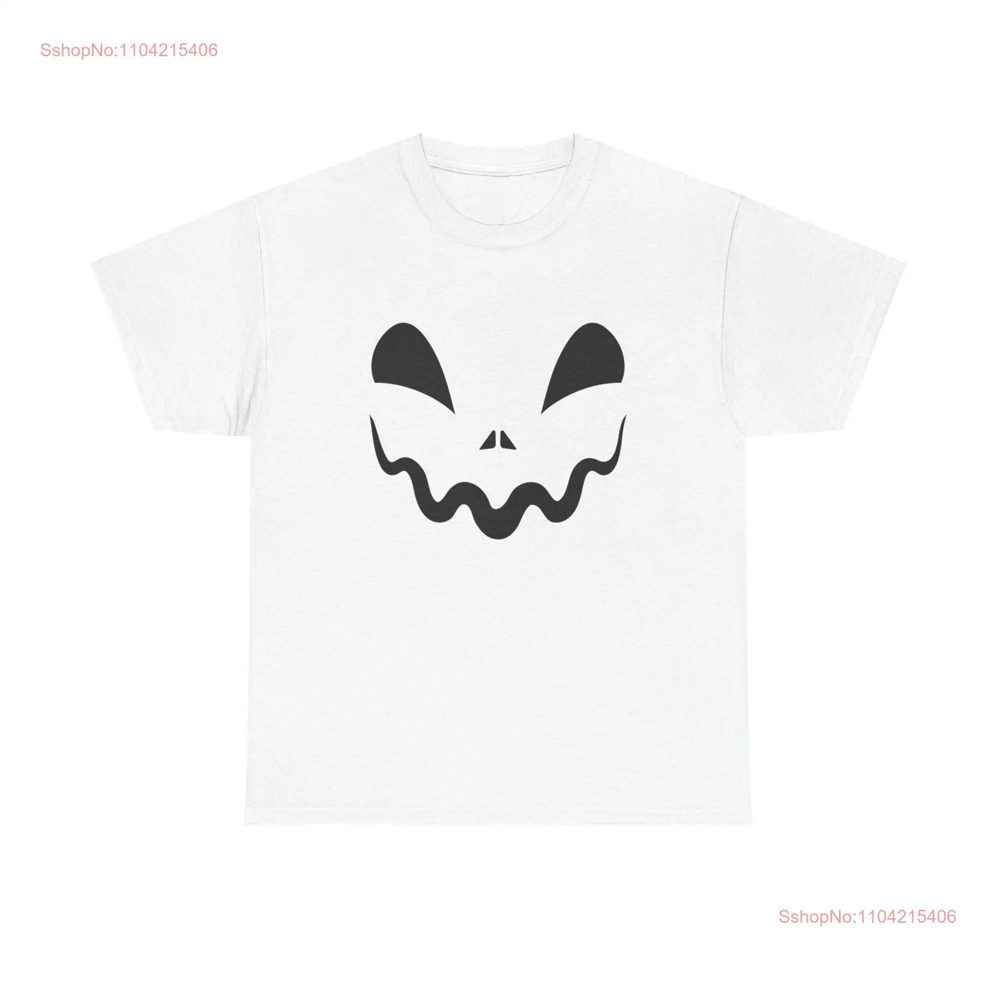 Scary Smile Halloween T Shirt october party gourd horror pumpkin creepy long or short sleeves