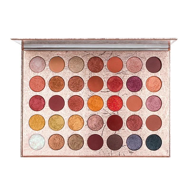 35 لون كريم عينيه لوحة خبز المعجون الملمس ضغط أصباغ بريق طويلة الأمد مقاوم للماء لا تساقط للفتيات امرأة