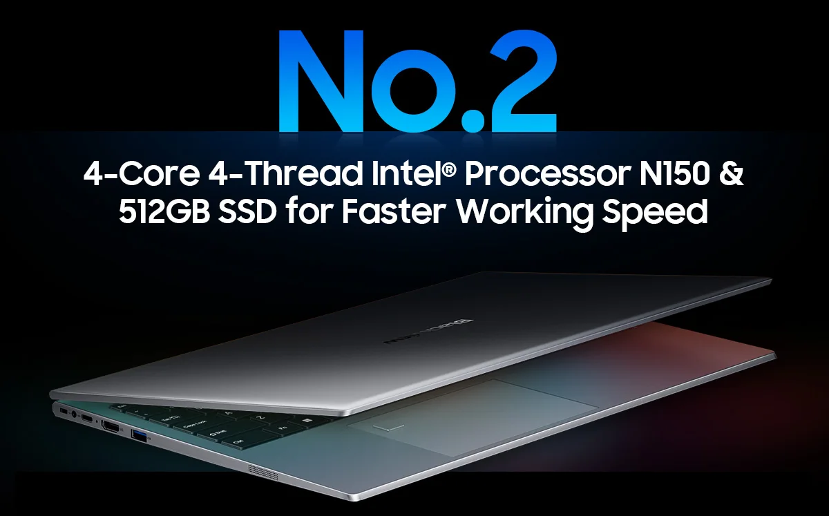 Blackview AceBook 8 Laptop, 15,6 Zoll, Intel-Prozessor N150, 16 GB RAM, 512 GB SSD + Erweiterung auf bis zu 1 TB, Windows 11 Home. – Detail 11