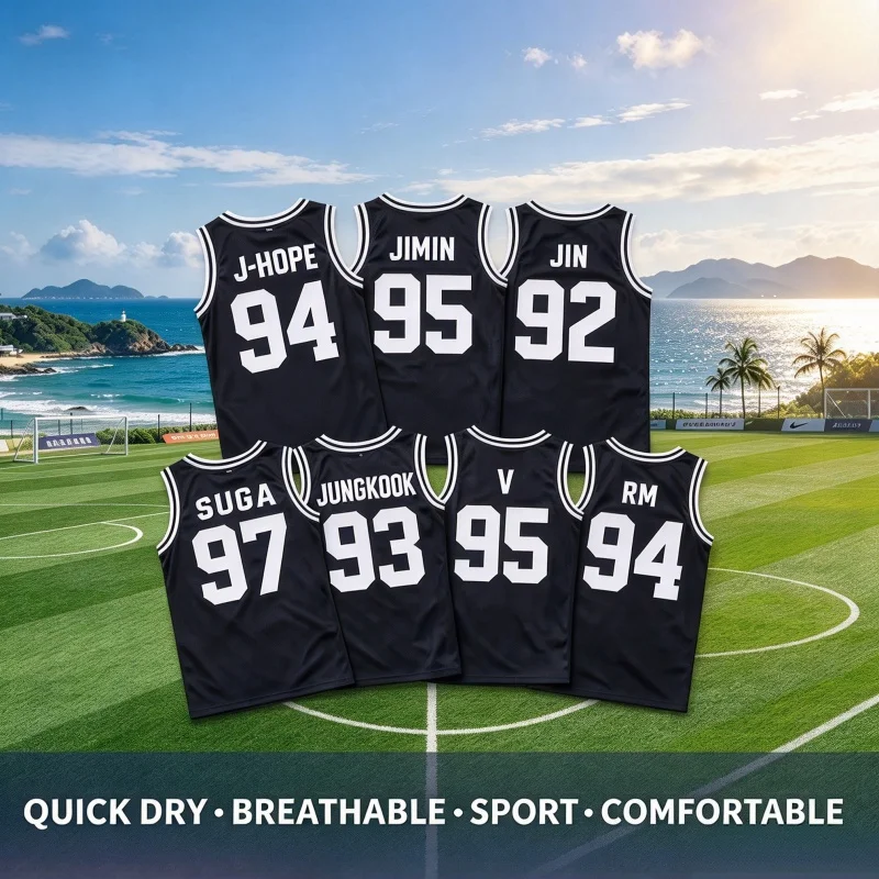BTS Arirang World Tour 2026_27 New Concert Merch Unisex Basketball Jersey KpopY2k Breathable Tank Top Casual Shirt Parent-child