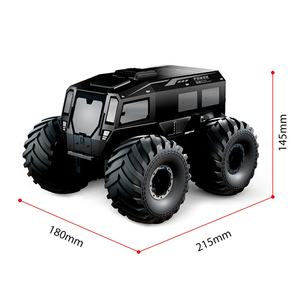 Voiture RC 9IMOD, échelle 1/24, étanche, 4WD, 2.4Ghz, Q210, eau, terre, double Mode, voiture de cascade amphibie, une clé pour démarrer, voiture tout-terrain RC