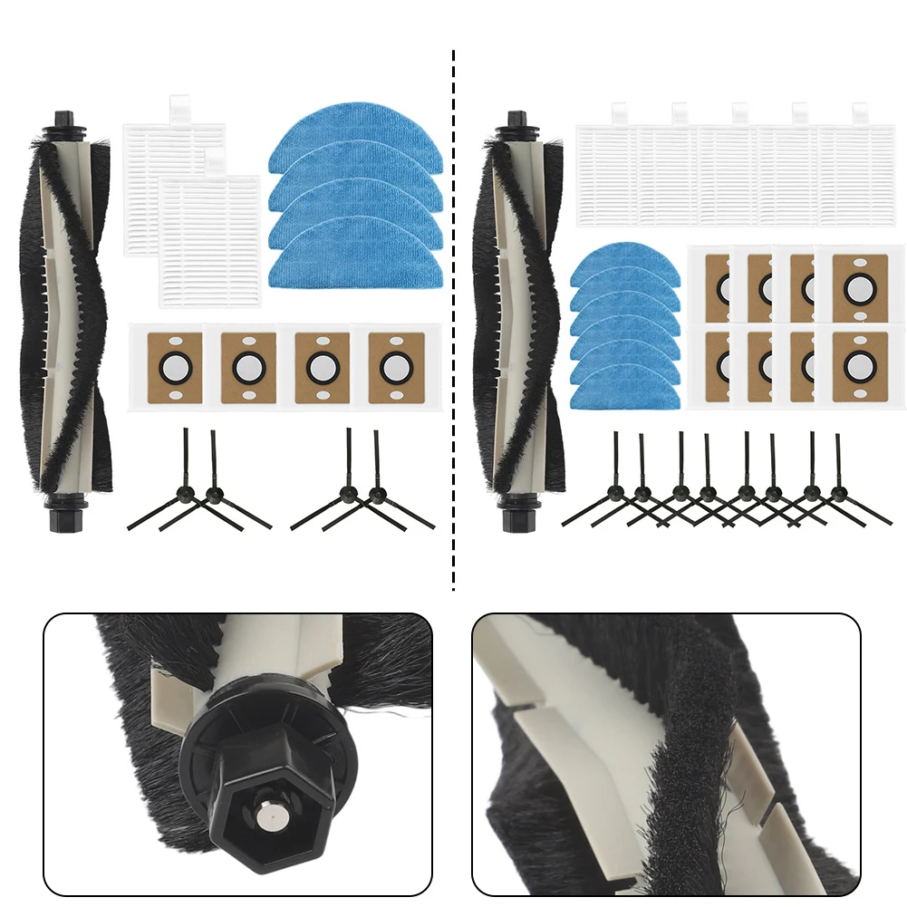 Side Brushes With  Dust Bags Set For ILIFE A30 Pro Robot Vacuum Cleaner And Mop Handheld Cordless Spare Parts Accessories