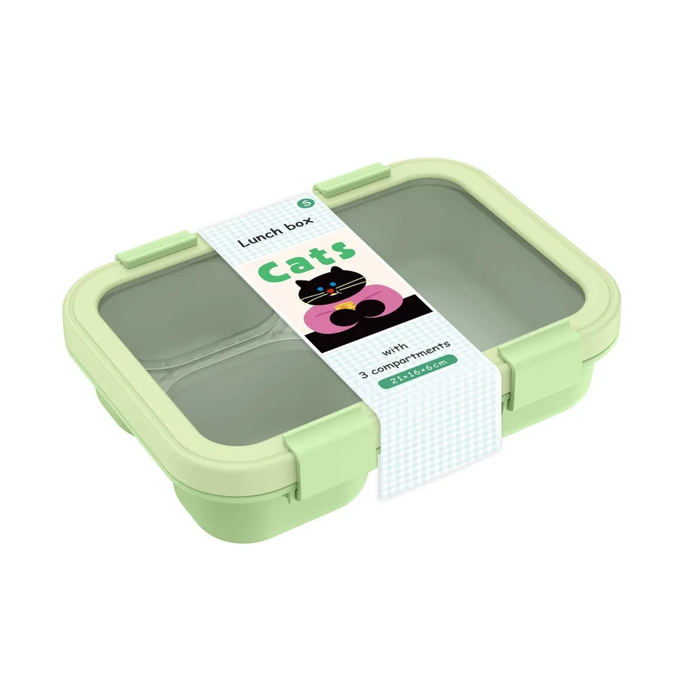 

Cute Seal Lunch Box Grid with Stackable Design Food Storage Box Leak Proof Portable Crisper for Outdoor Picnic School
