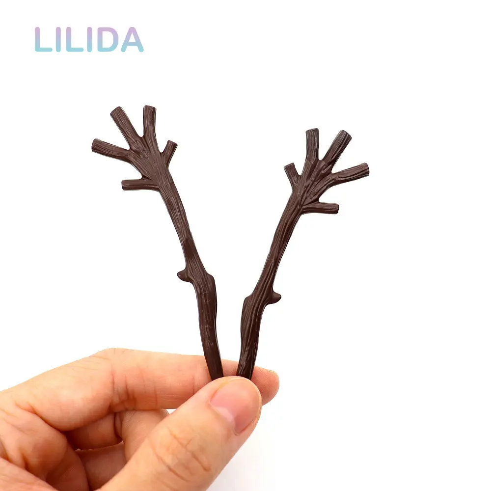 36Pcs Mini Snowman Hand Antler Branch DIY Christmas Snowman Decoration Artificial Doll Mini Antler Decorative Figurines Accessoy