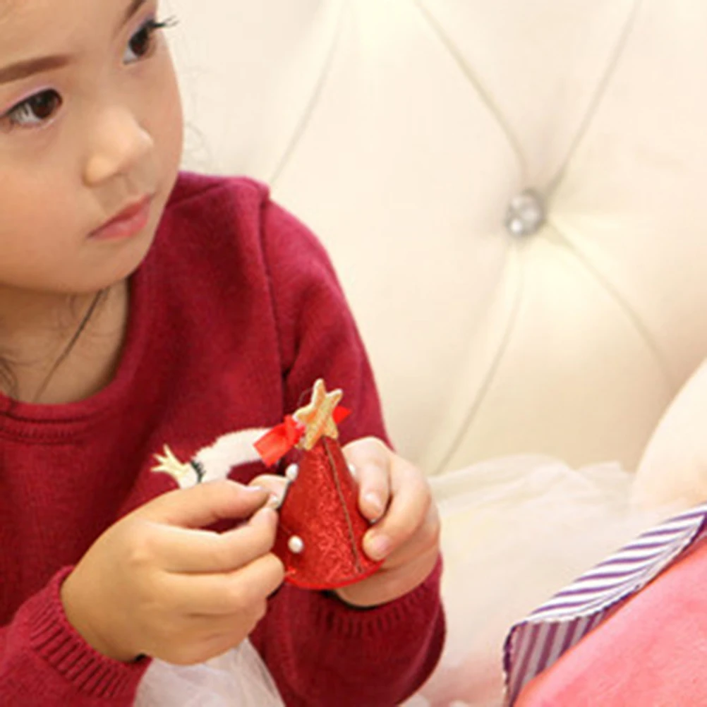 

3Pcs Christmas Pearl Hairpin Set Thick Durable Small Hat Hair Clips Festive Decoration for Children Hairpin Christmas