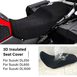 Passenger Seat Cushion For Suzuki V-Strom 650 VStrom 1000 DL 650 DL1000 DL250 Motorcycle 3D Insulated Seat Cover Accessories