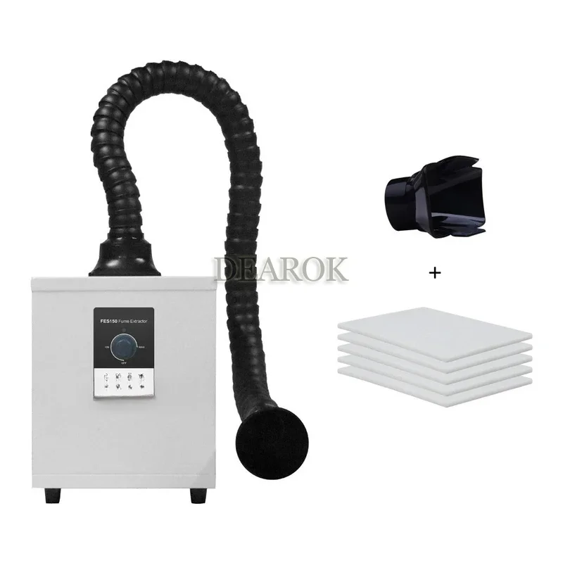 150w laserowy odciąg dymów kolektor dymów Dtf pochłaniacz dymu oczyszczacz do grawerowania laserowego, salon paznokci, druk 3D wydech dymu