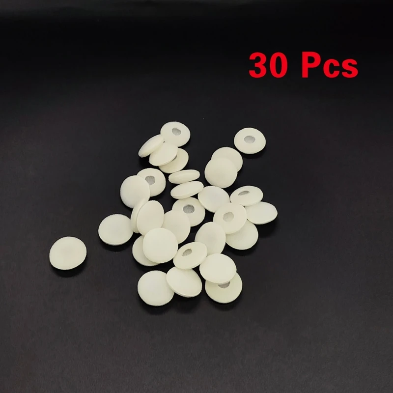 30 stcs zachte headsets katoenafdekking earpad voor antislip flexibele hoofdtelefoon oortelefoon katoenfilter 15 mm spons e74a