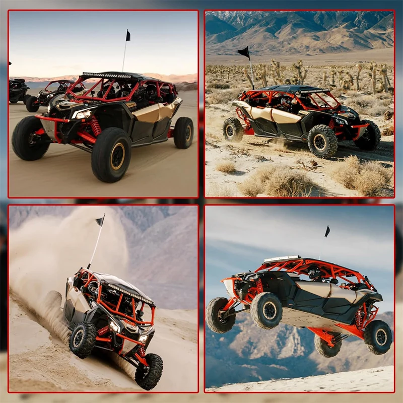 캔암 매버릭 X3, 매버릭 X3 MAX 2/4 도어 2017-2024용 X3 UTV 블랙 알루미늄 아노다이징 도어 오프너 세트