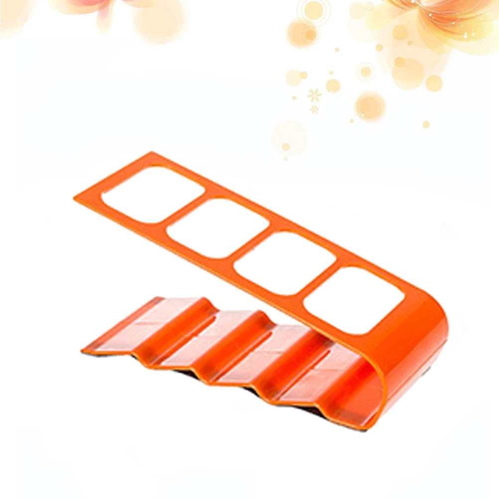 4 Grid Remote Control Organizer Tempat Remote Kompak Rak Penyimpanan Anti Selip Stabil