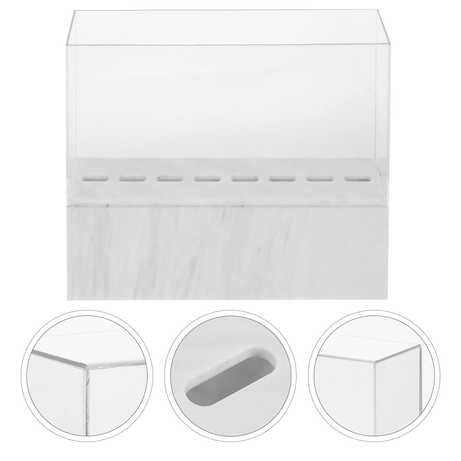

Подставка для пинцетов для наращивания ресниц, акриловая, на 8 отверстий, органайзер для хранения инструментов для наращивания ресниц