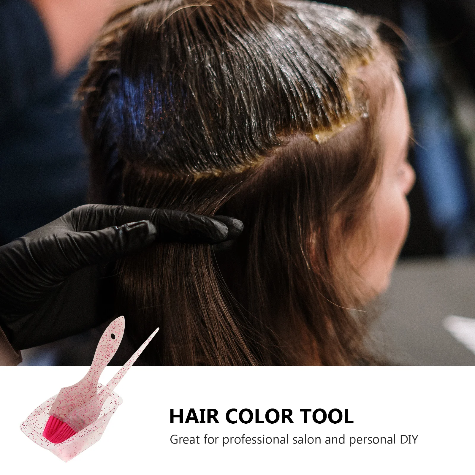 1 set Hair Dye Brush Bowl Set Tint Tool For Salon Diy Coloring Easy Distribution Ultra Bristles Comfort Handle - Image 5