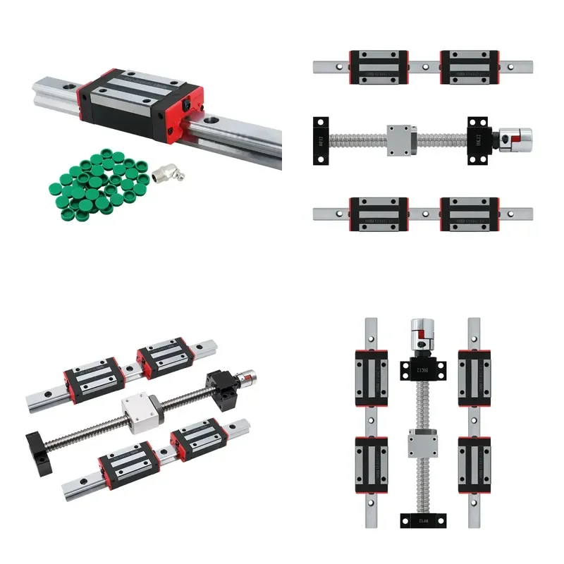Linear Motion Guide Rails 2 PCS HGH20+SFU1605 Ball Screw C7 1000MM with Nut & Housing DSG16 BKBF12+Coupling 14*10 CNC