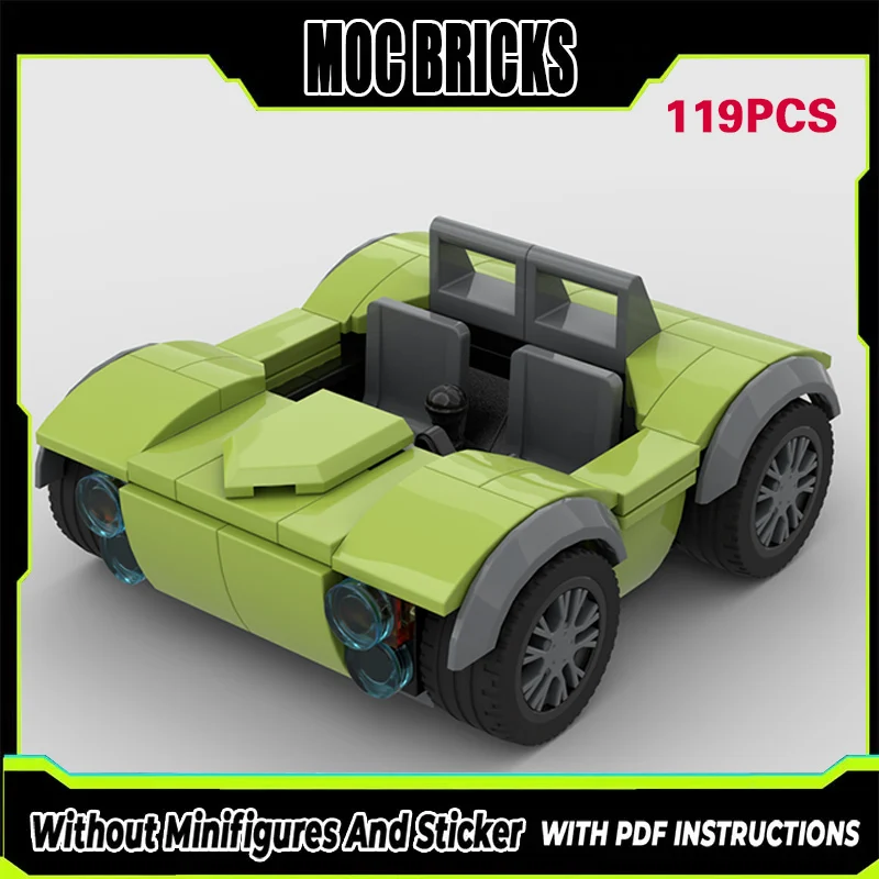 

Speed Racing Car Model MOC Building Bricks Classic Micro Buggy Modular Technology Gifts Holiday Assemble Children Toys Suit