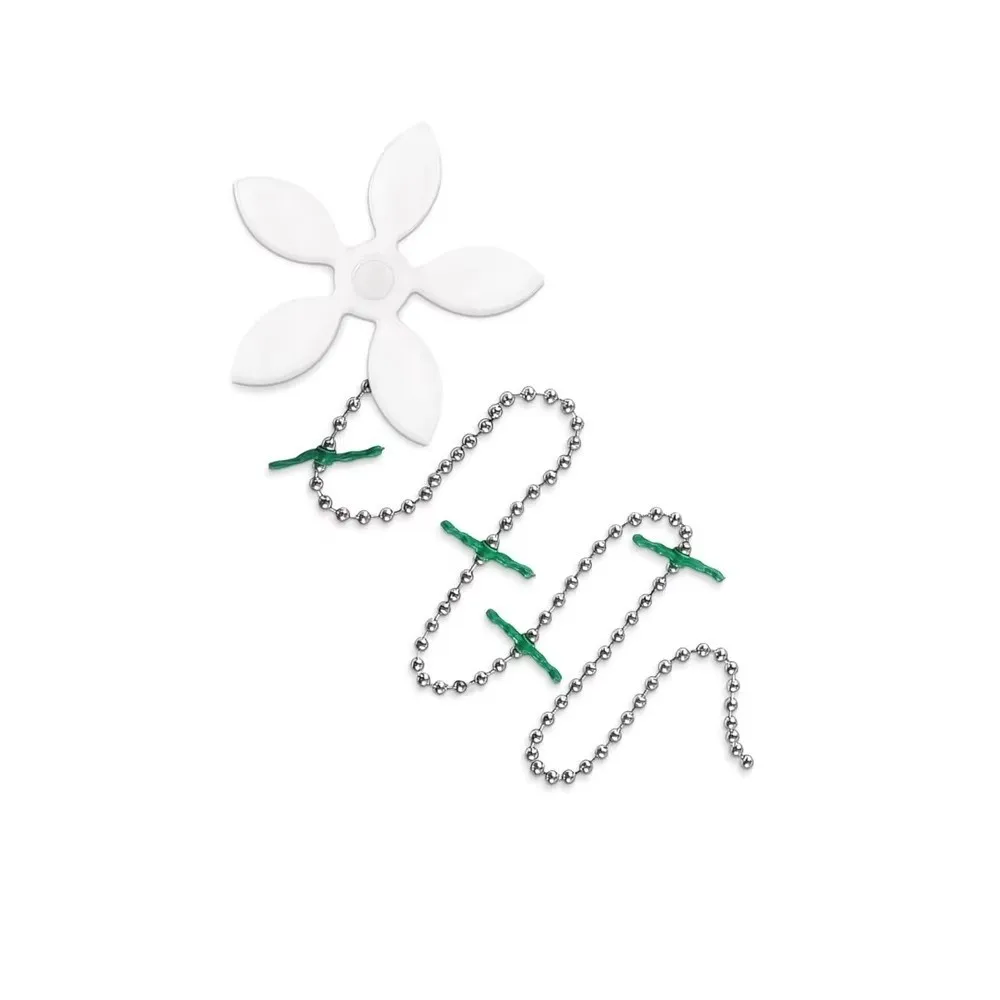 Quality Flower Shape Drain Hair Catcher Anti-Clog Drain Protectors Hair Cleaning Chain Bathroom Drain Strainer Bathtub