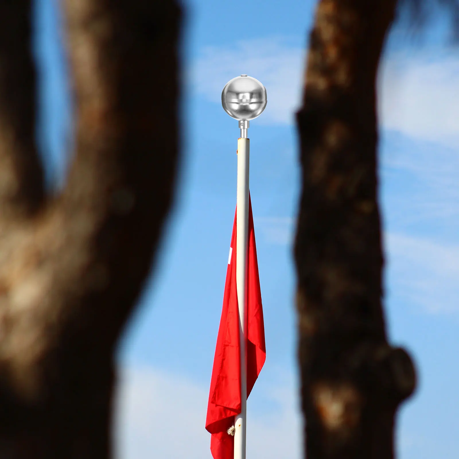 

Flagpole Ball Ornament Golden Metal Finial Flag Supplies For Garden Yard Outdoor Flag Pole Decor Accessories Parts