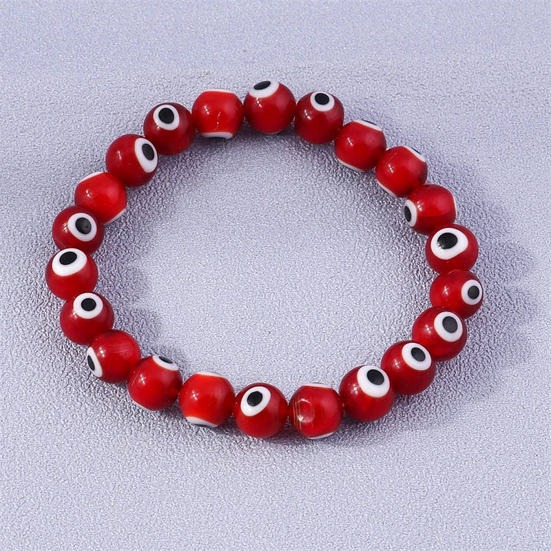 Böhmische handgemachte Evil Eye Perlen Handgelenk Armbänder & Armreifen für Frauen Mädchen Party Urlaub Schmuck Geschenke – Detail 6