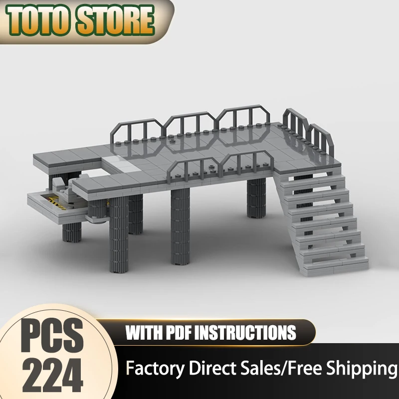 City Street View Moc Mattoni da costruzione Empire Base - TIE Landing Plataform Tecnologia Blocchi modulari Regali Giocattoli Set fai da te Assemblaggio