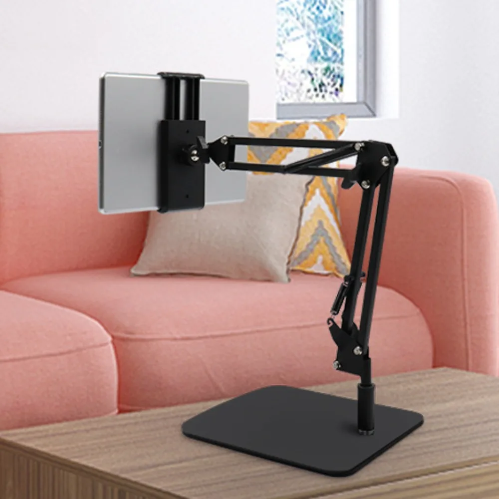 حامل هاتف محمول ناتئ ميكانيكي قابل للتعديل بذراع طويل حامل هاتف مكتبي محمول 360 درجة ° تدوير حامل الهاتف المحمول #2