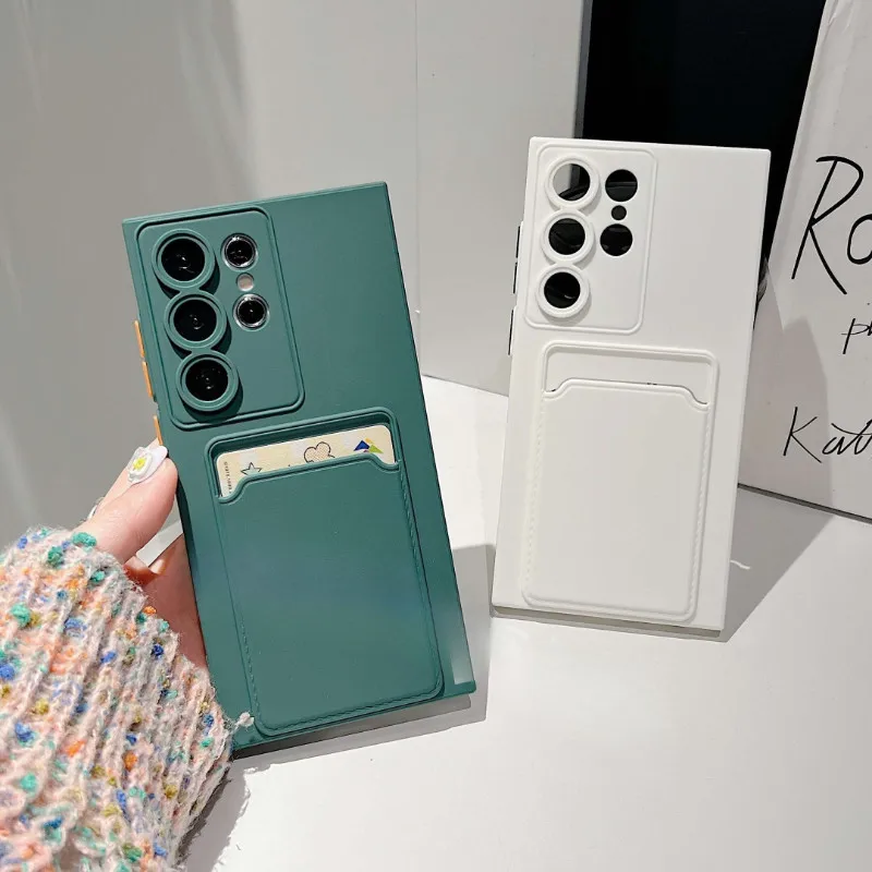 فتحة للبطاقات حقيبة حامل جراب هاتف لسامسونج غالاكسي S26 S26 + S26 زائد S26 الترا 5G سليم محفظة من البولي يوريثان لينة غطاء مقاوم للصدمات