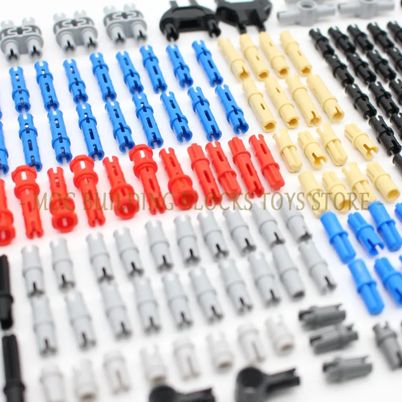 174PCS High-Tech Technology Axle Pin Connector Accessory Mechanical DIY Bricks Building Blocks Parts Compatible Toys