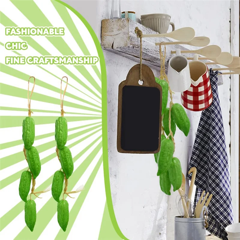 

LICE-2Pcs Artificial Simulation Food Vegetables Photography Props For Decoration Room Home Christmas Wall Decor Style A Easy Ins