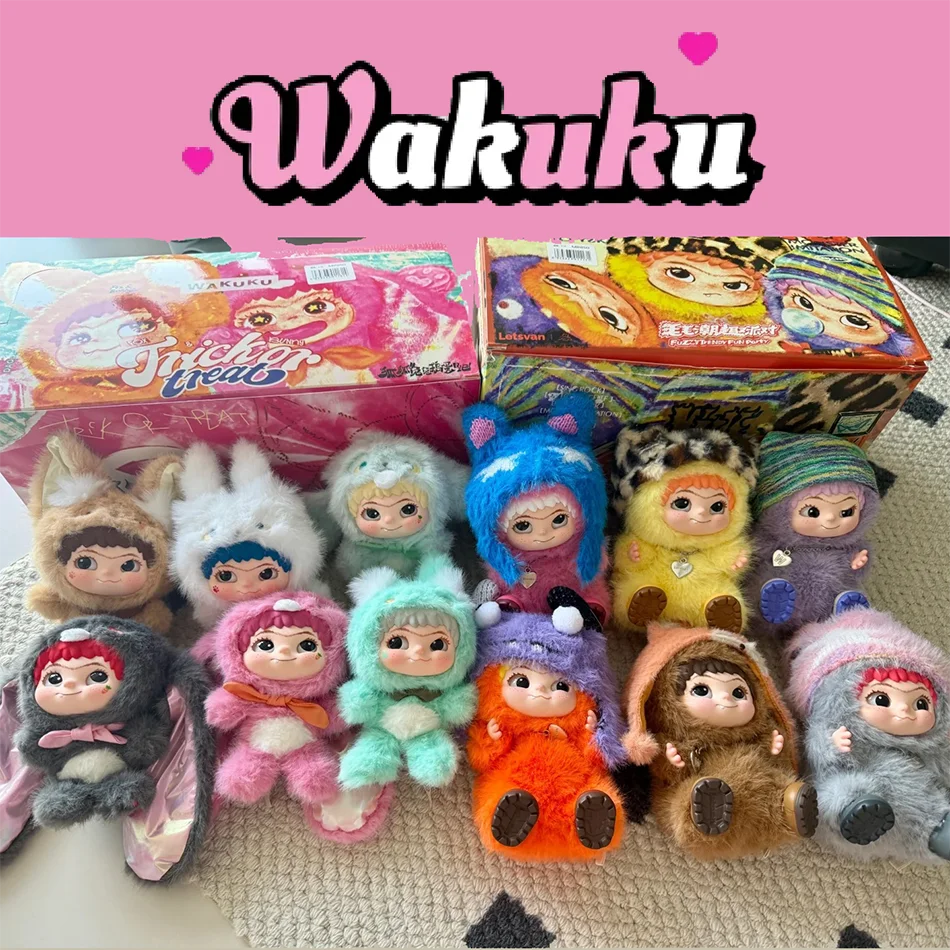 

Letsvan WAKUKU V1 V2 Mysterious Blind Box Bag Fuzzy Trendy Fun Party Plush Collection Kid Toy Doll Figure Ornament Surprise Gift