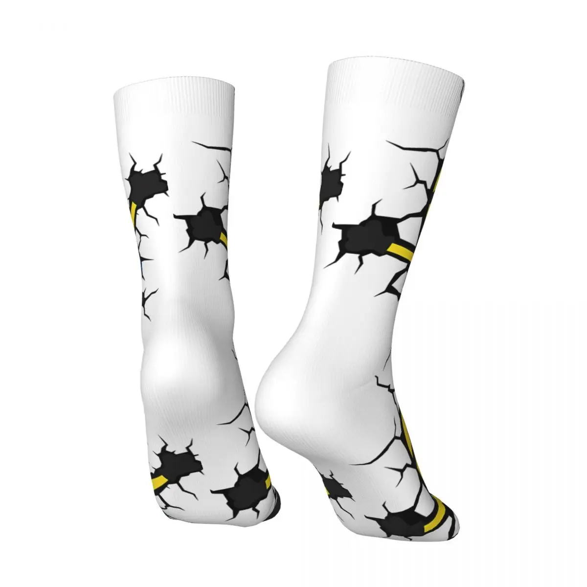 Hip Hop Vintage Minions Broke The Wall Crazy Men's Compression Socks Unisex Despicable Me Harajuku Seamless Printed Funny