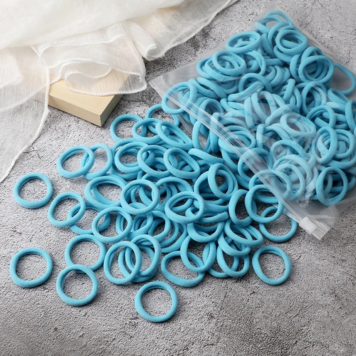 Imagen 2 del producto 20/30/50/100/200 Uds. Diadema colorida banda de goma negra y gris pelo de nailon elástico cola de caballo accesorios para el cabello