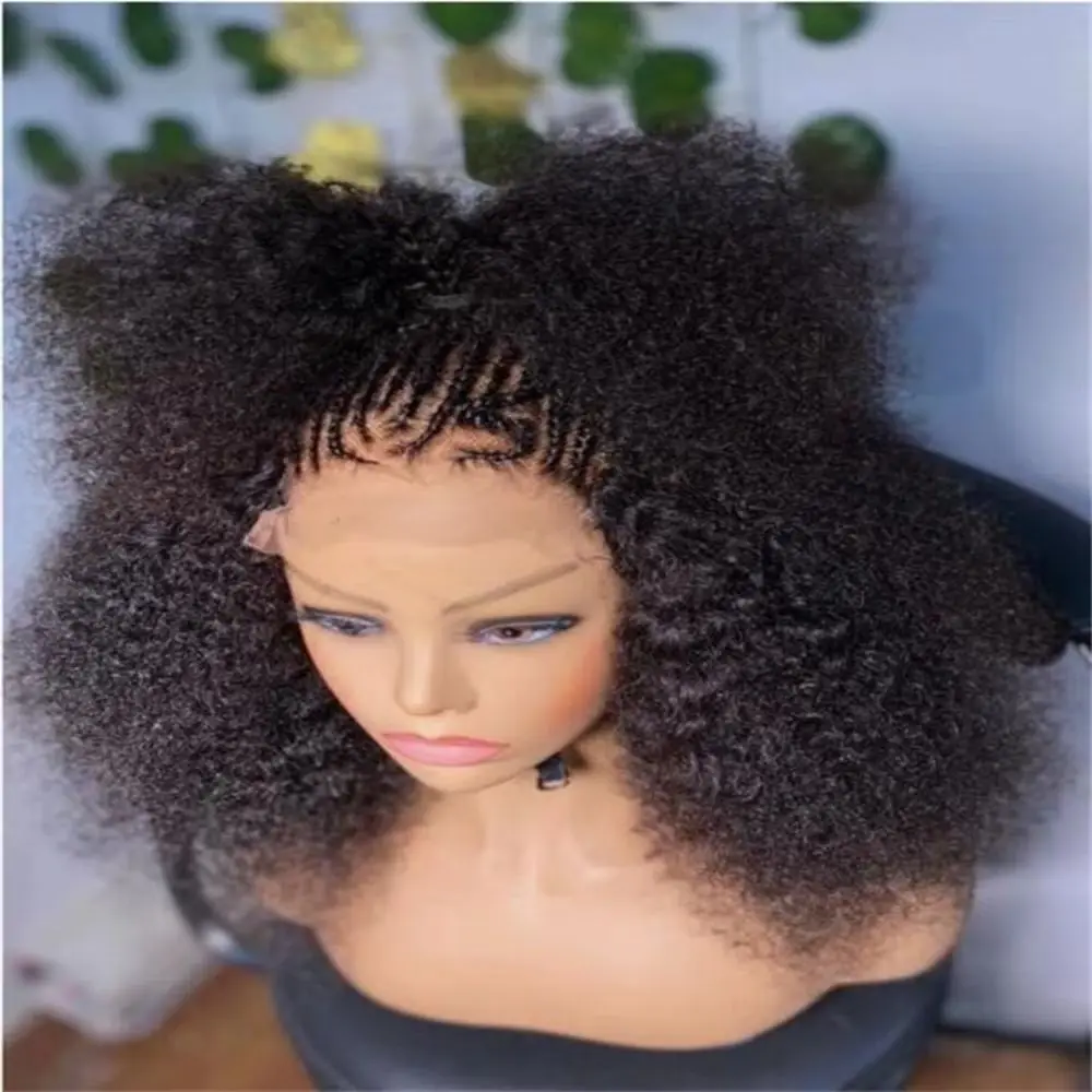 

26 дюймов, предварительно выщипанные, 180% плотность, странные вьющиеся, натуральные волосы, длинные, мягкие, черные, 13x4, парик спереди, для чернокожих женщин, детские волосы, бесклеевые