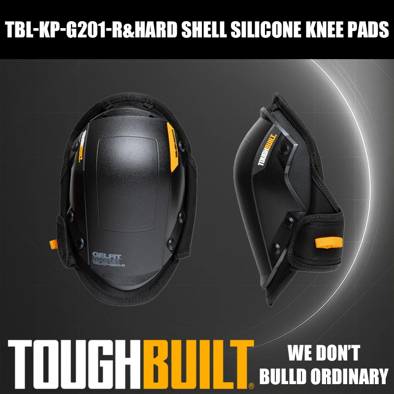 

ToughBuilt TBL-KP-G201-R Hard-Shell Silicone Knee Pads Industrial Safety Knee Protectors Tool Accessories
