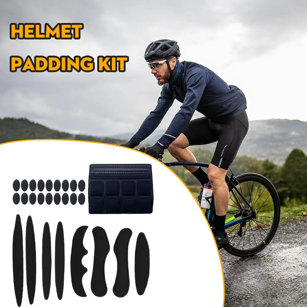 Kit de rembourrage universel pour casque, éponge intérieure scellée, remplacement pour moto, vélo, coussinets de protection en mousse de cyclisme B6P9