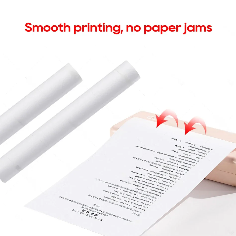 A4 Thermal Printer Paper Roll A4 Width Paper BPA Free 2 4 6 10 Rolls for HPRT MT810  Thermal A4 Portable Machine Maker Official