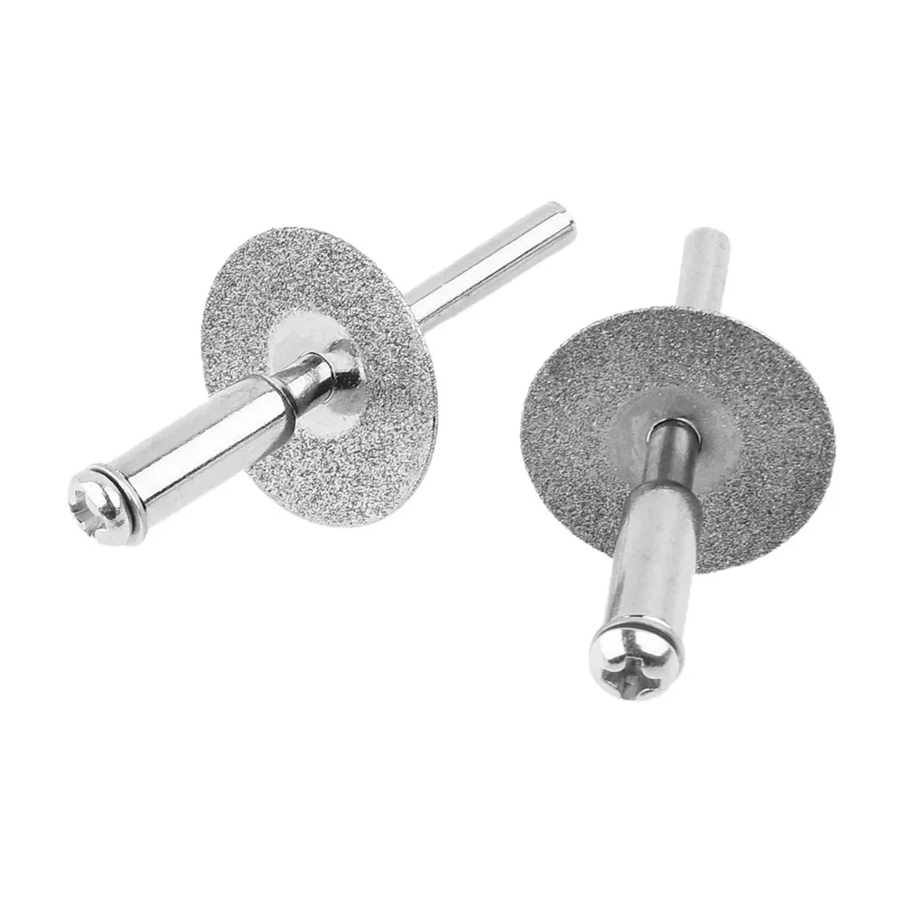 

10Pcs 18mm Diamond Cutting Off Disc Rotary Tool W/ 2Pcs Connecting Rod Emery Mini Grinding Wheel Power Tool Accessories