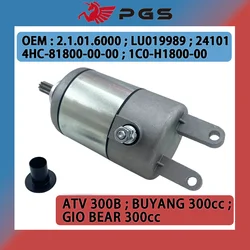 Starter Motor For STELS 300B linhai buyang 300 2.1.01.6000 LU019989 24101 Benelli Velvet 250 LC Touring 4HC-81800-00 YP250