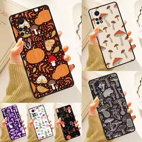 Mushroom Case For Samsung Galaxy S24 Plus S23 S20 S21FE Lite S22 Ultra Note 20 S8 S9 S10 Phone Coque