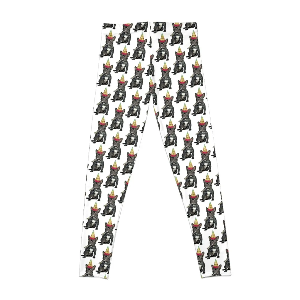 French Bulldog Birthday Leggings sports for push up Pants sport Womens Leggings