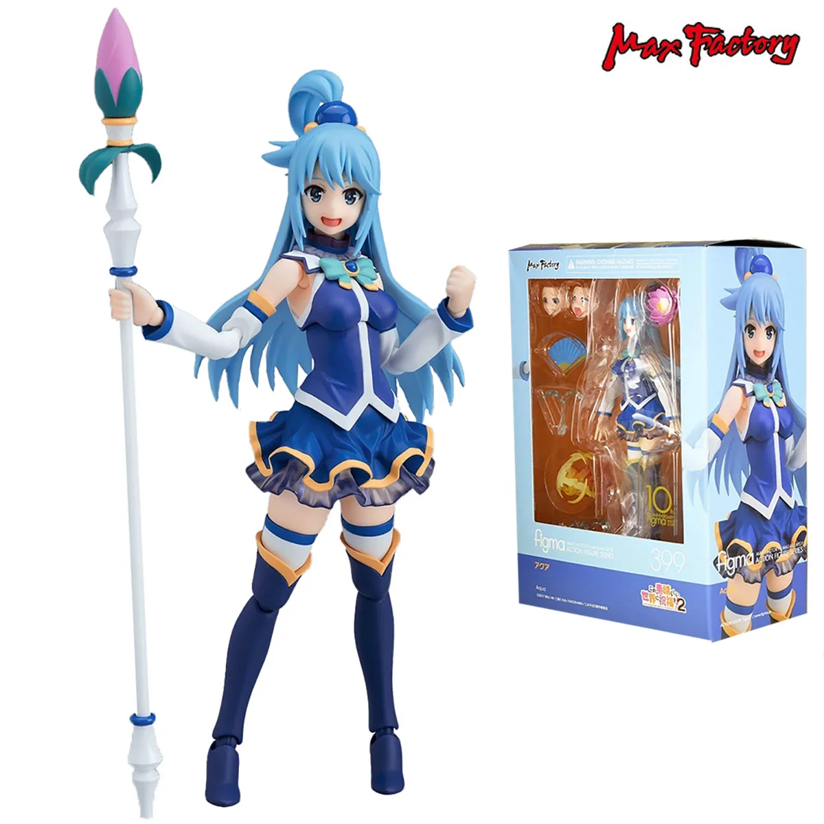 In Stock Original Max Factory Figma (#399) Kono Subarashii Sekai Ni Shukufuku O! 2 Aqua Anime Action Figures Model Collectio Toy