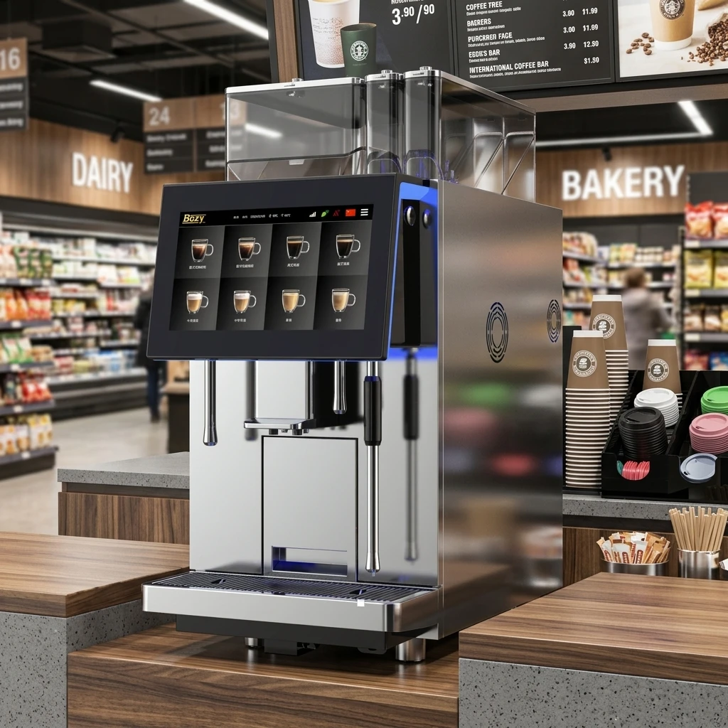 High-end commercial fully automatic coffee machine, which can make dense milk foam, suitable for supermarket use