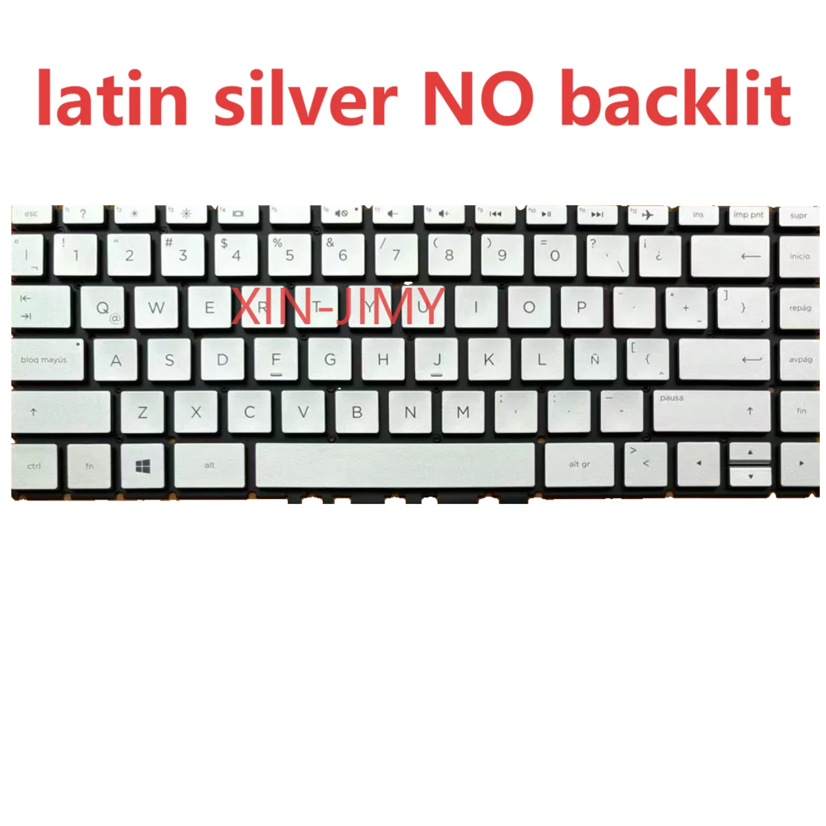 

14-CE latin Sp keyboard for HP Pavilion x360 14-CE 14-DH 14-cd 14m-cd 14t-cd 14-CE000 silver with Ñ key