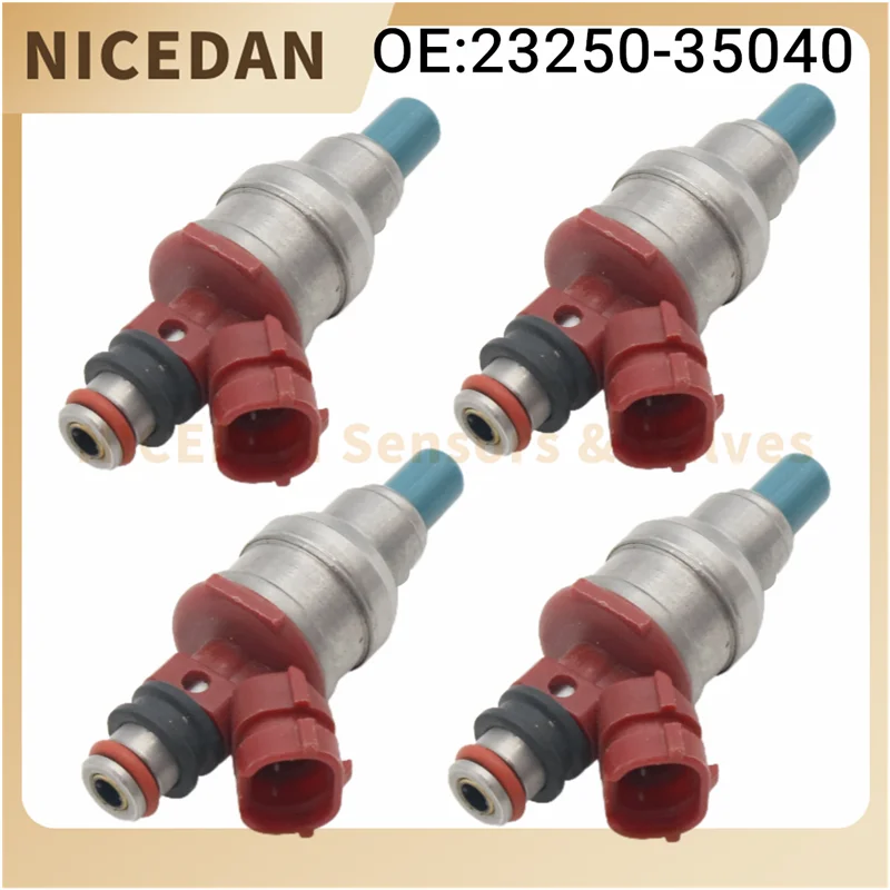 

1/4PCS Fuel Injector For TOYOTA EU Hilux 88~89 4RUNNER TRUCK 88~95 Land Cruiser 88~96 Hilux 1988 2.4L 22RE Car 23250-35040