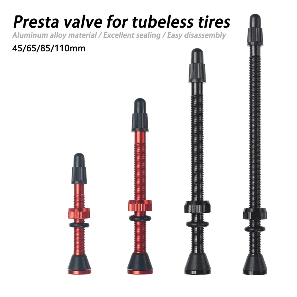 Fahrrad Tubeless Reifen Ventil Carbon Felge Presta Ventile 45 65 80 110mm F/V Nippel Abnehmbare W/kappe Für MTB Fahrrad Luft Ventil