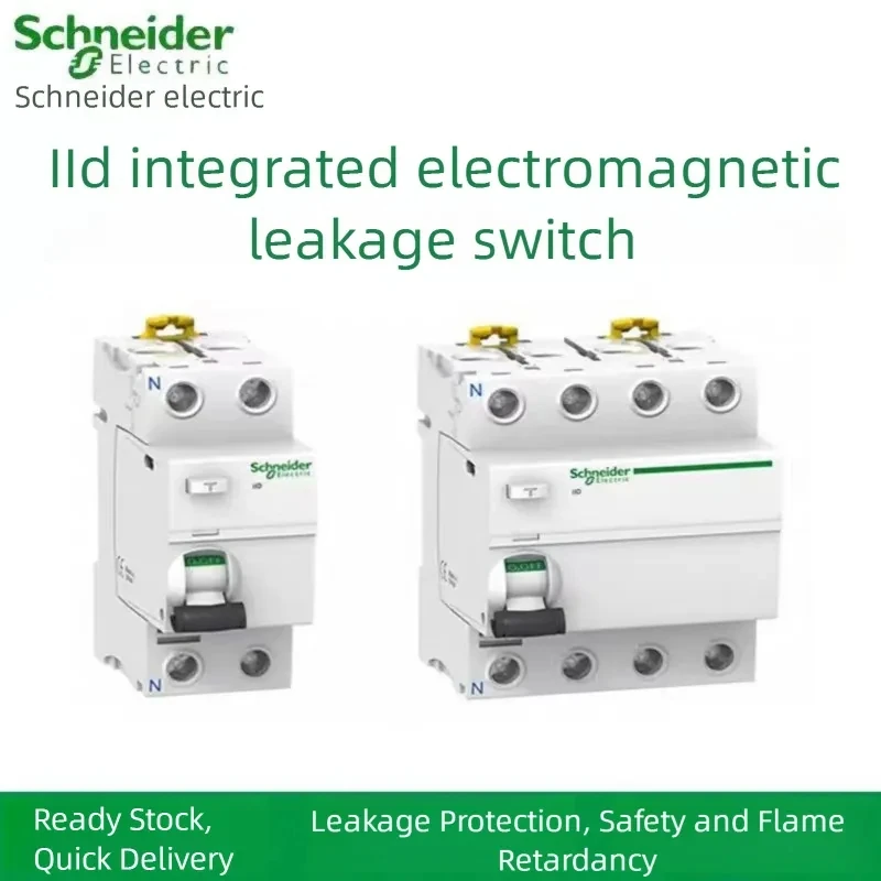 Schneider Electric ilD electromagnetic residual current device iID 2P 4P 25A 40A 63A 80A100A 30mA leakage current