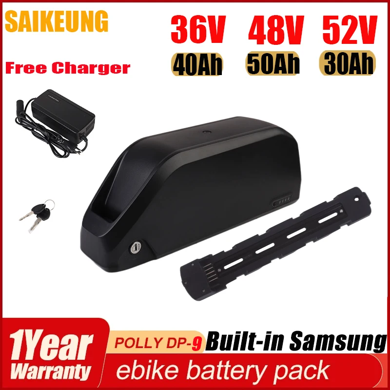 Hailong Polly DP-9 36v 48v 52v 1500w 3000w 20ah 25ah 30ah 35ah 40ah 50ah 60ah Rechargeable Electric Bike Scooter Lithium Battery