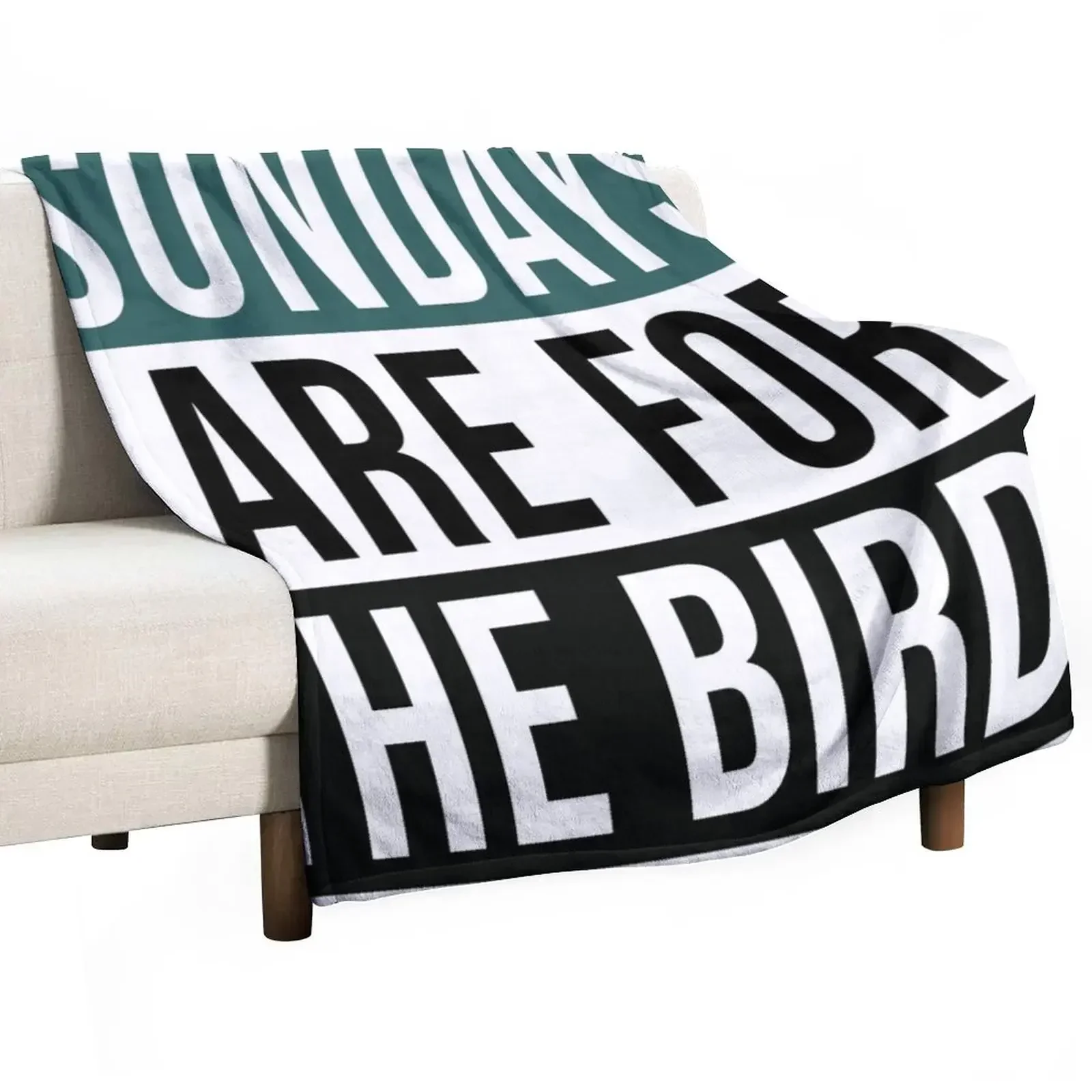 Sundays are for the Birds Throw Blanket Soft Plaid for sofa Decoratives Beach Blankets