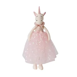 34cm Pink Ballet Girl Doll with Princess Crown High Quality Stuffed Toy for Babies and Children Companion Sleeping Mate